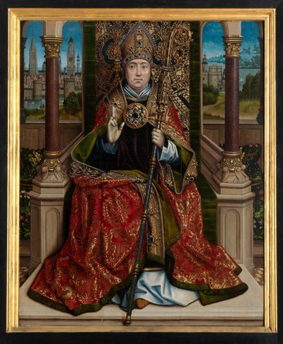 Pannello centrale del Polittico di San Nicola, c.1486-93 da Master of The Legend of St. Lucy