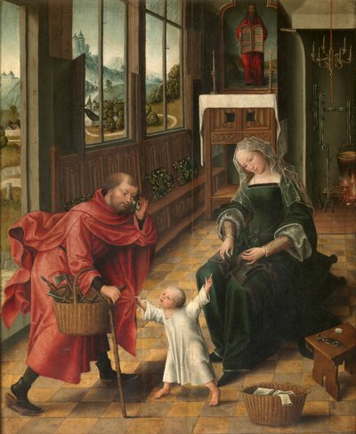 La Sacra Famiglia da Master of the Legend of St. Madeleine