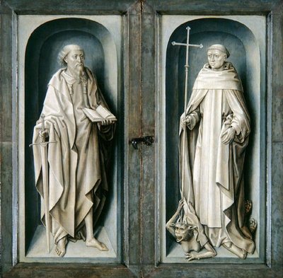 San Paolo e San Benedetto, pannelli chiusi del Trittico dell