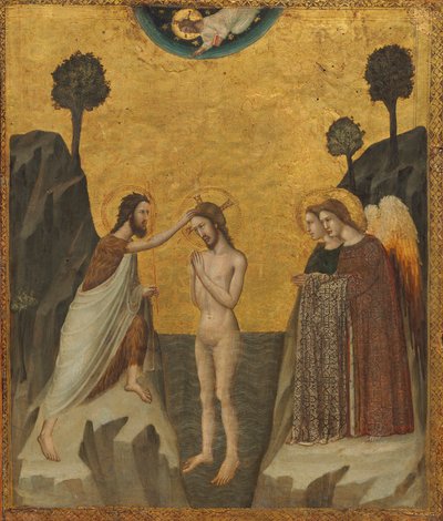 Il Battesimo di Cristo, c.1330/1340 da Master of the Life of Saint John the Baptist