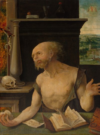 San Girolamo in penitenza, 1525-1530 da Master of the Lille Adoration