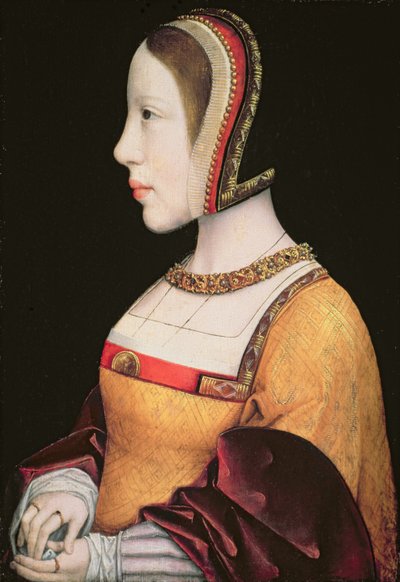 Regina Elisabetta von Habsburg (1501-26) di Danimarca (1501-26) c.1514-15 da Master of the Magdalen Legend