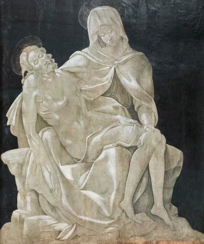 Compianto sul Cristo morto (Pietà), il maestro della Madonna di Manchester da Master of the Manchester Madonna (attr. to)