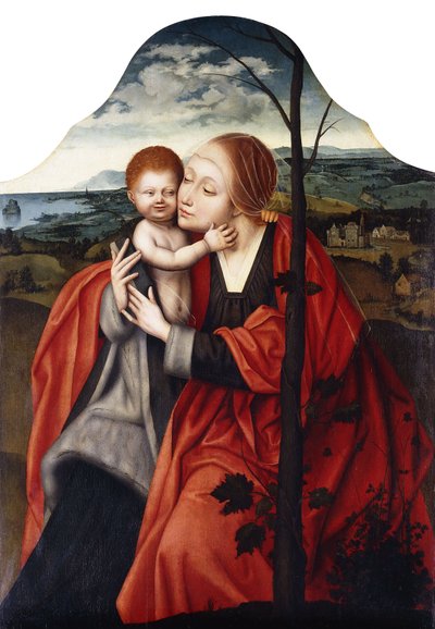 La Vergine e il Bambino seduti vicino a un Albero da Master of the Mansi Magdalen