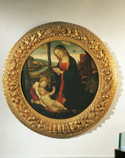 Madonna col Bambino e San Giovanni da Master of the Miller Tondo (attr. to)