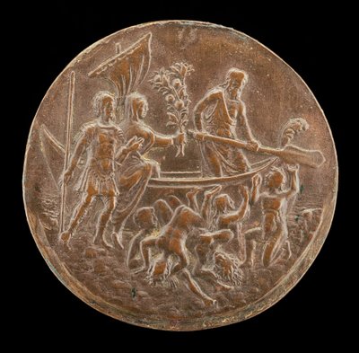 Enea che Scende negli Inferi, quarto quarto del XV secolo da Master of the Orpheus Legend