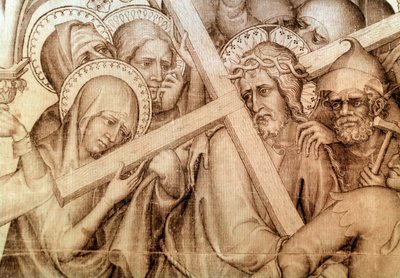 Il paramento di Narbonne: Cristo che porta la croce da Master of the Parement of Narbonne