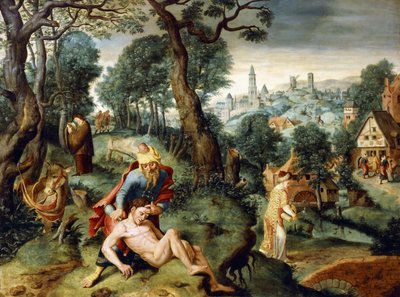 La parabola del buon samaritano da Master of the Prodigal Son