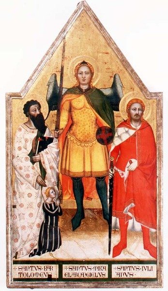 San Michele Arcangelo con San Bartolomeo e San Giuliano da Master of the Rinuccini Chapel