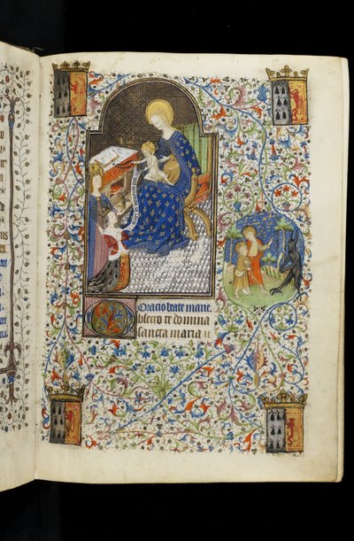 MS 62 f.20r, Santa Caterina presenta Isabel di Bretagna alla Vergine e al Bambino, da un
