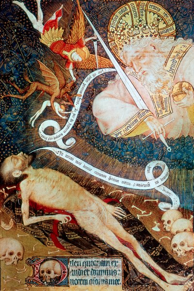Il giudizio di morte, inizio XV secolo da Master of the Rohan Hours