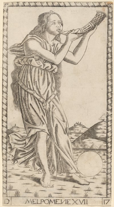 Melpomene da Master of the S Series Tarocchi