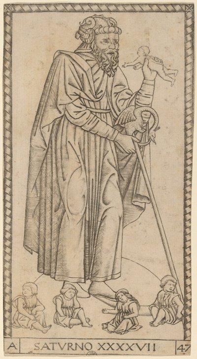 Saturno da Master of the S Series Tarocchi