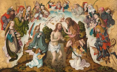 Il battesimo di Cristo, c. 1485-1500 da Master of the St Bartholomew Altarpiece