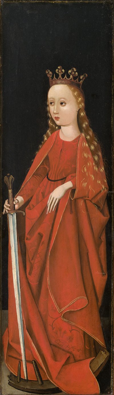 Santa Caterina (ala destra esterna) da Master of the Starck Triptych