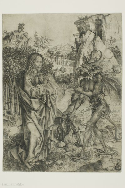 La tentazione di Cristo da Master of the Strache Altar