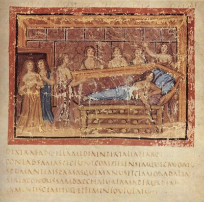La Morte di Didone, ca 400 da Master of the Vatican Vergil