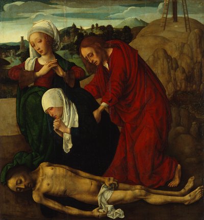 Compianto sul Cristo morto, c.1490 da Master of the Virgo Inter Virgines