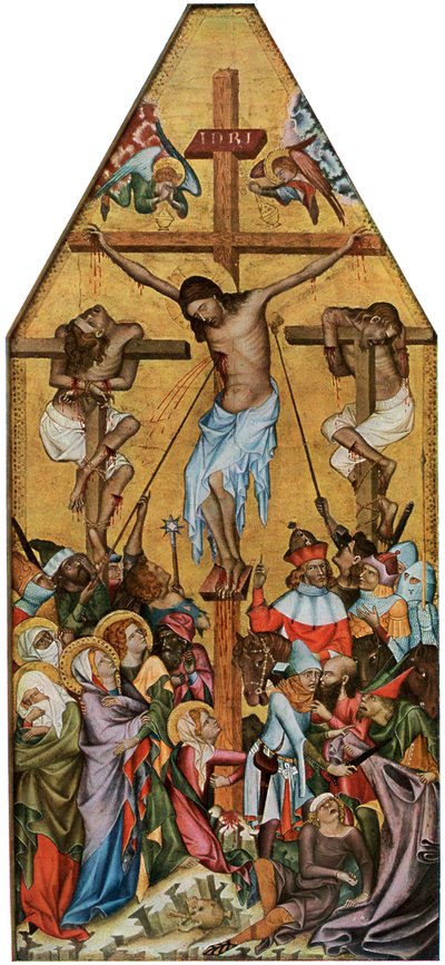 La crocifissione di Kaufmann da Master of the Vyssi Brod Altar