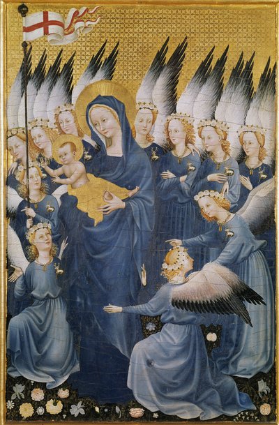 La Vergine con il Bambino da Master of the Wilton Diptych