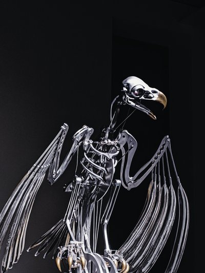 The Nerve Rack, 2019 (Acetale, Acrilico, Alluminio, Ottone, Circuiti elettrici, Vernice, PVC, Resina, Servomotori, Acciaio) da Mat Collishaw