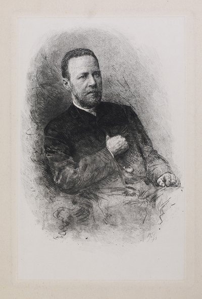 Ritratto dello storico e giornalista Sergey Nikolayevich Shubinsky 1834-1913 da Mate