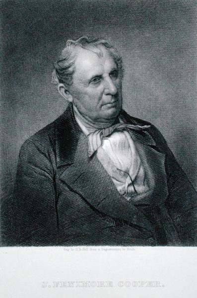 James Fenimore Cooper, inciso da Henry Bryan Hall dopo un dagherrotipo da Mathew (after) Brady