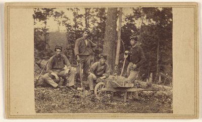 Reparto pionieri del 69° reggimento N.Y.V. da Mathew B. Brady