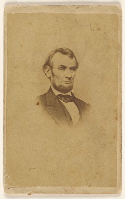 [Incisione di Abraham Lincoln dopo una fotografia di Mathew B. Brady]. da Mathew B. Brady