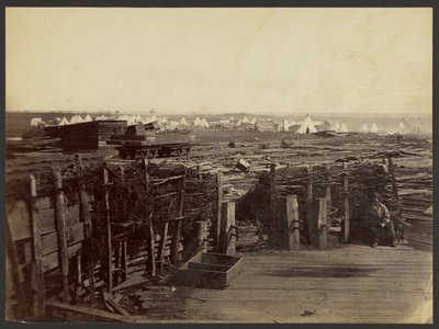 [Fortificazioni, Manassas, occupate dal 13° Mass.] da Mathew B. Brady