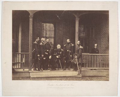 Il tenente generale Scott, comandante in capo dell’Esercito degli Stati Uniti, e il suo stato maggiore da Mathew B. Brady