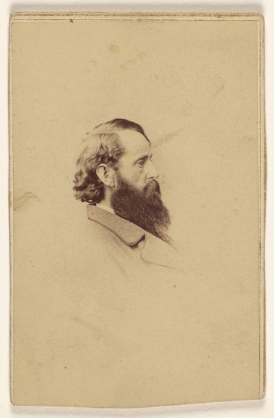 [Uomo non identificato con barba lunga di profilo] da Mathew B. Brady