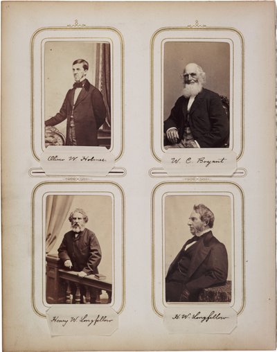 Album di 200 carte de visite, la maggior parte di Brady da Mathew B. Brady