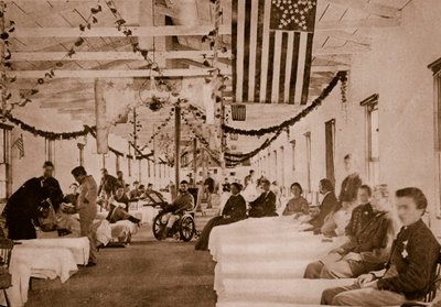 Ospedale militare vicino a Washington, D.C., 1861-65 da Mathew B. Brady