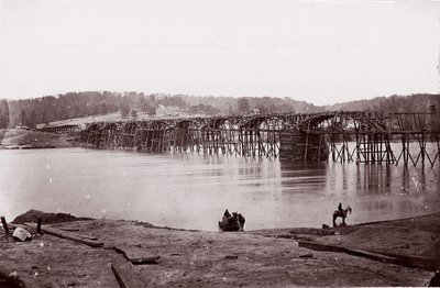 Ponte sul fiume Tennessee a Chattanooga da Mathew Brady