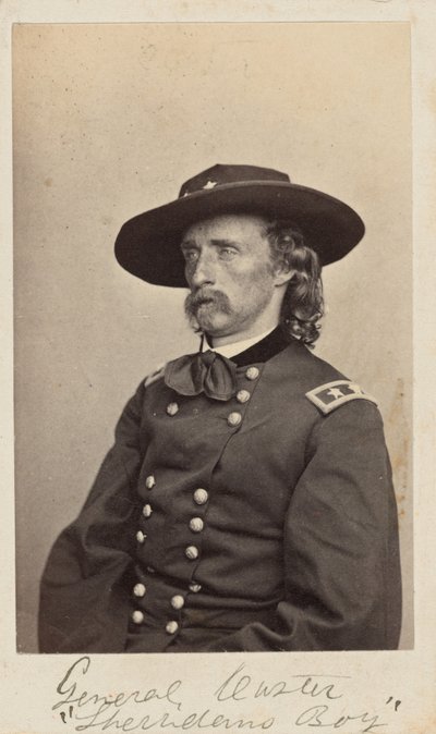 Il generale George Armstrong Custer, 1865 (foto) da Mathew Brady