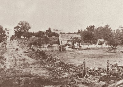 Quartier generale del Generale Meade durante la Battaglia di Gettysburg da Mathew Brady