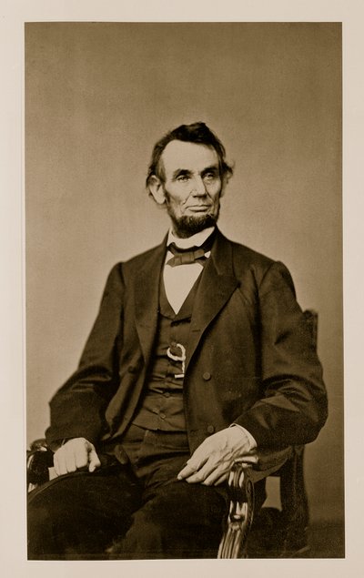 Ritratto di Abraham Lincoln (1809-65) da Mathew B. Brady