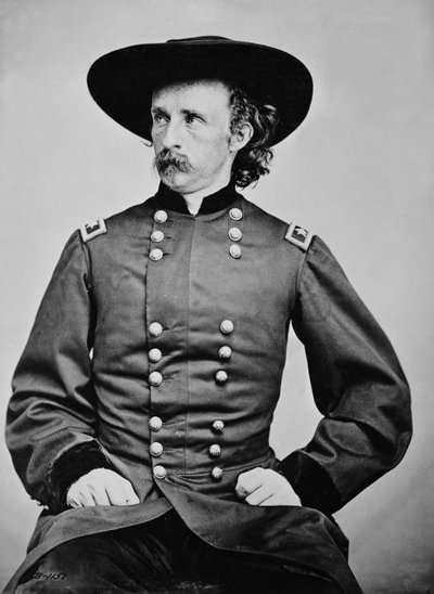 Ritratto del generale A. Custer (1839-1876) da Mathew Brady