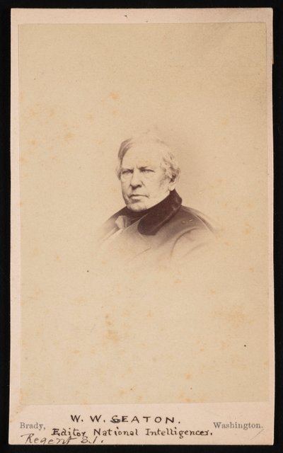 Ritratto di William Winston Seaton 1785-1866, prima del 1866 da Mathew Brady