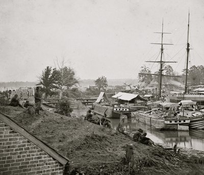Sbarco alla Casa Bianca sul Pamunkey, 1862 da Mathew B. Brady
