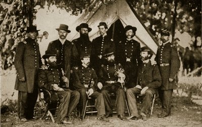 Generale Jefferson C. Davis e Staff da Mathew and studio Brady
