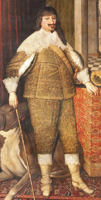 Ritratto di Giorgio Guglielmo, Elettore di Brandeburgo dettaglio da Mathias Czwiczek