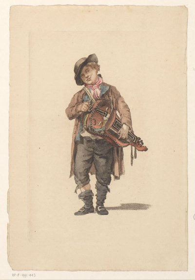 Suonatore di ghironda da Mathias de Sallieth