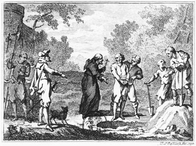 Esecuzione dei Protestanti Fiamminghi da parte dei Cattolici Spagnoli, 1790 da Mathias de Sallieth