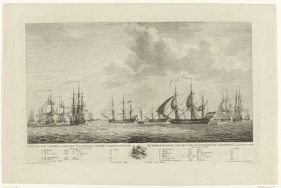 Flotta da guerra olandese davanti a Rammekens, 1782-1783 da Mathias de Sallieth