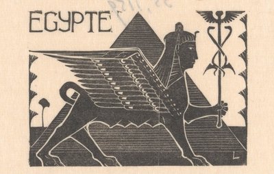 Sfinge e piramide da Mathieu Lauweriks