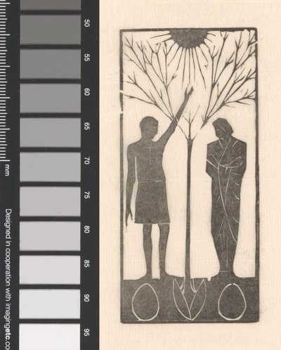 Due figure vicino a un albero da Mathieu Lauweriks