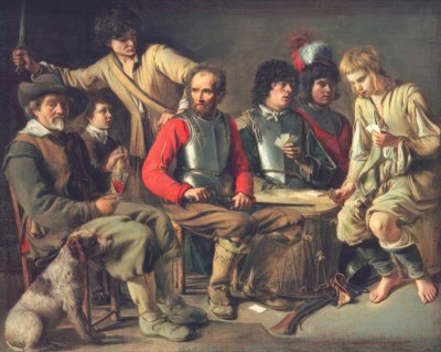Lite durante il gioco di carte da Mathieu Le Nain