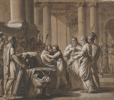 Scena dalla storia romana, raffigurante un giovane che riceve un